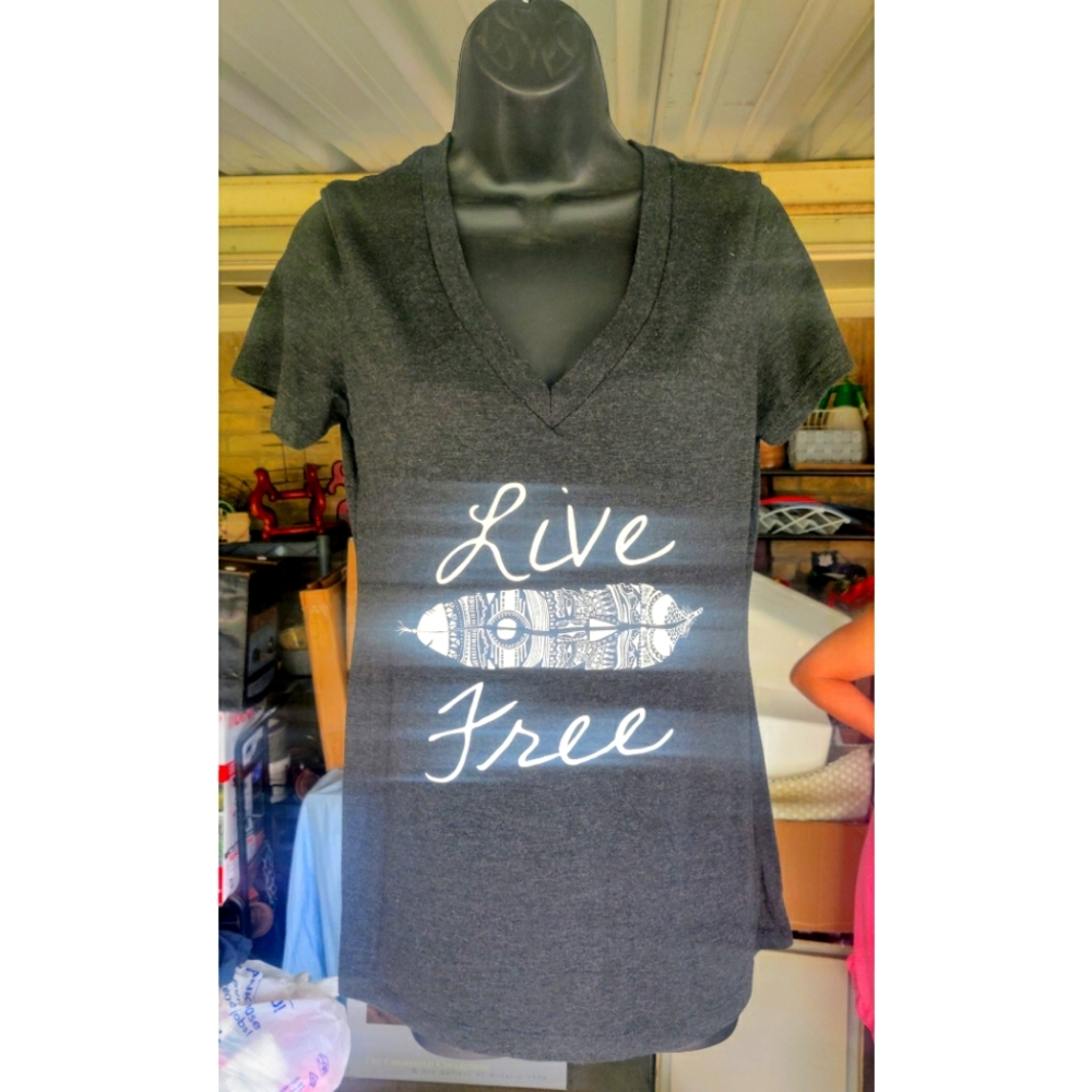 Womans Graphic V-Neck